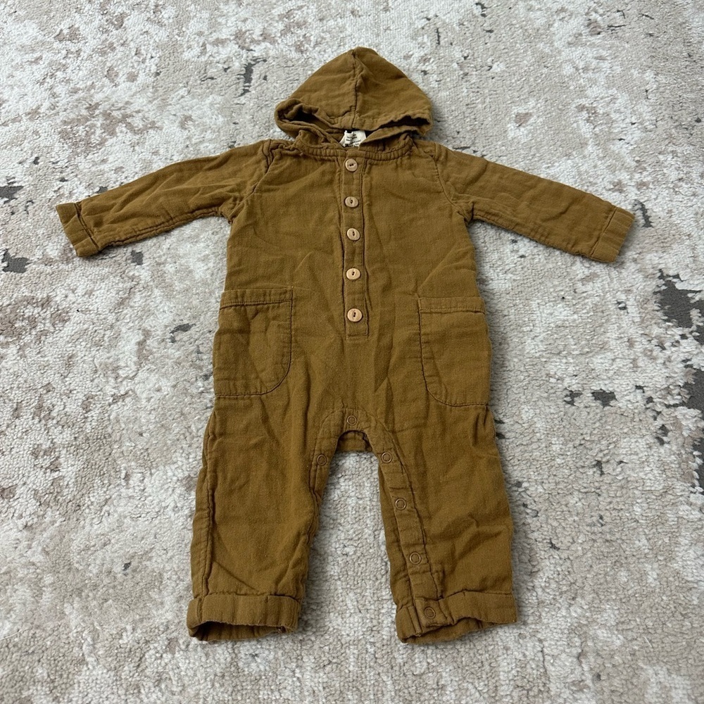 City Mouse Baby Hoodie One Piece Outfit Size 6-9 Months